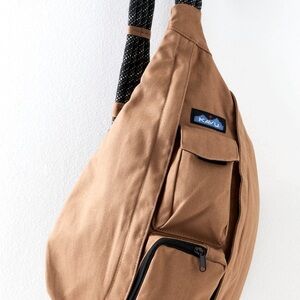 Kavu by FREE PEOPLE Brown cross shoulder, rope bag